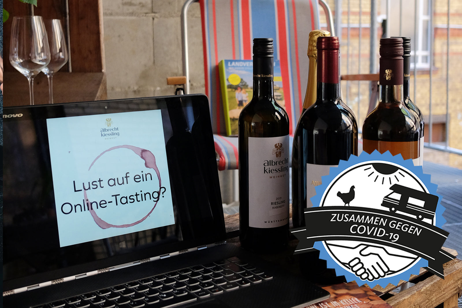 Virtuelles Winetasting mit Viola Albrecht