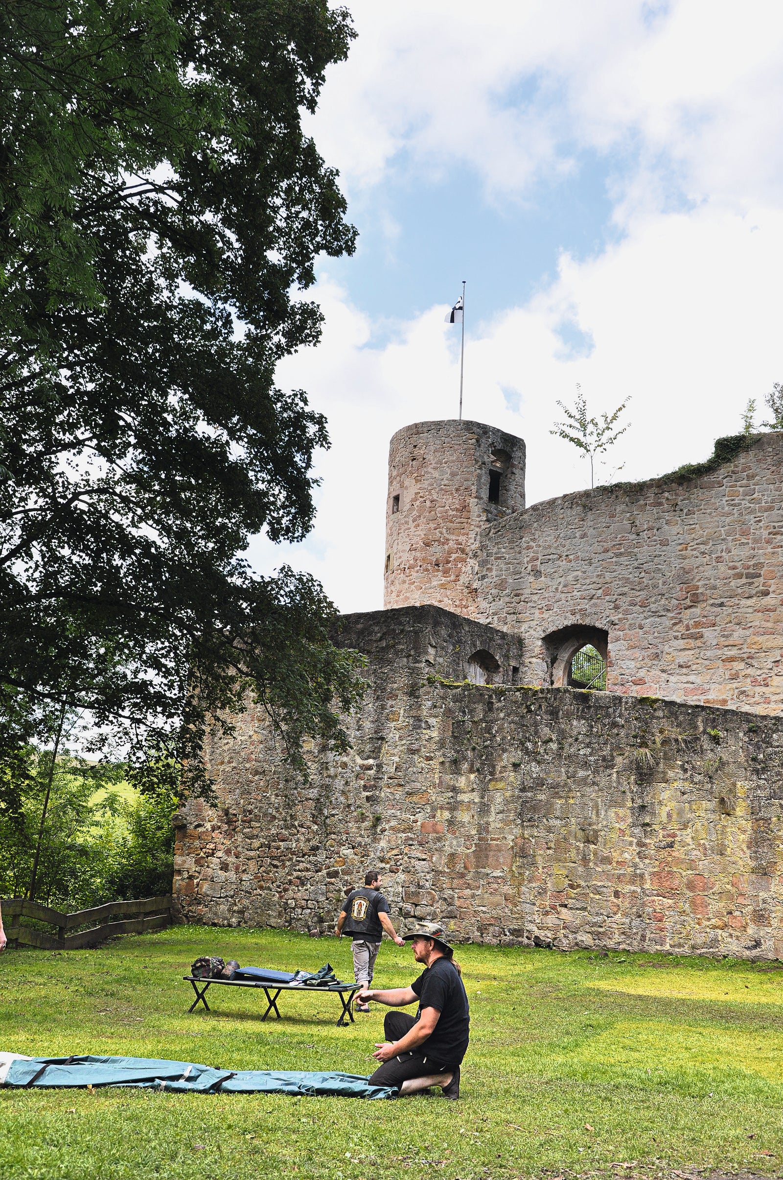 Im "Camping-Glück" #1: Campen auf der Burg