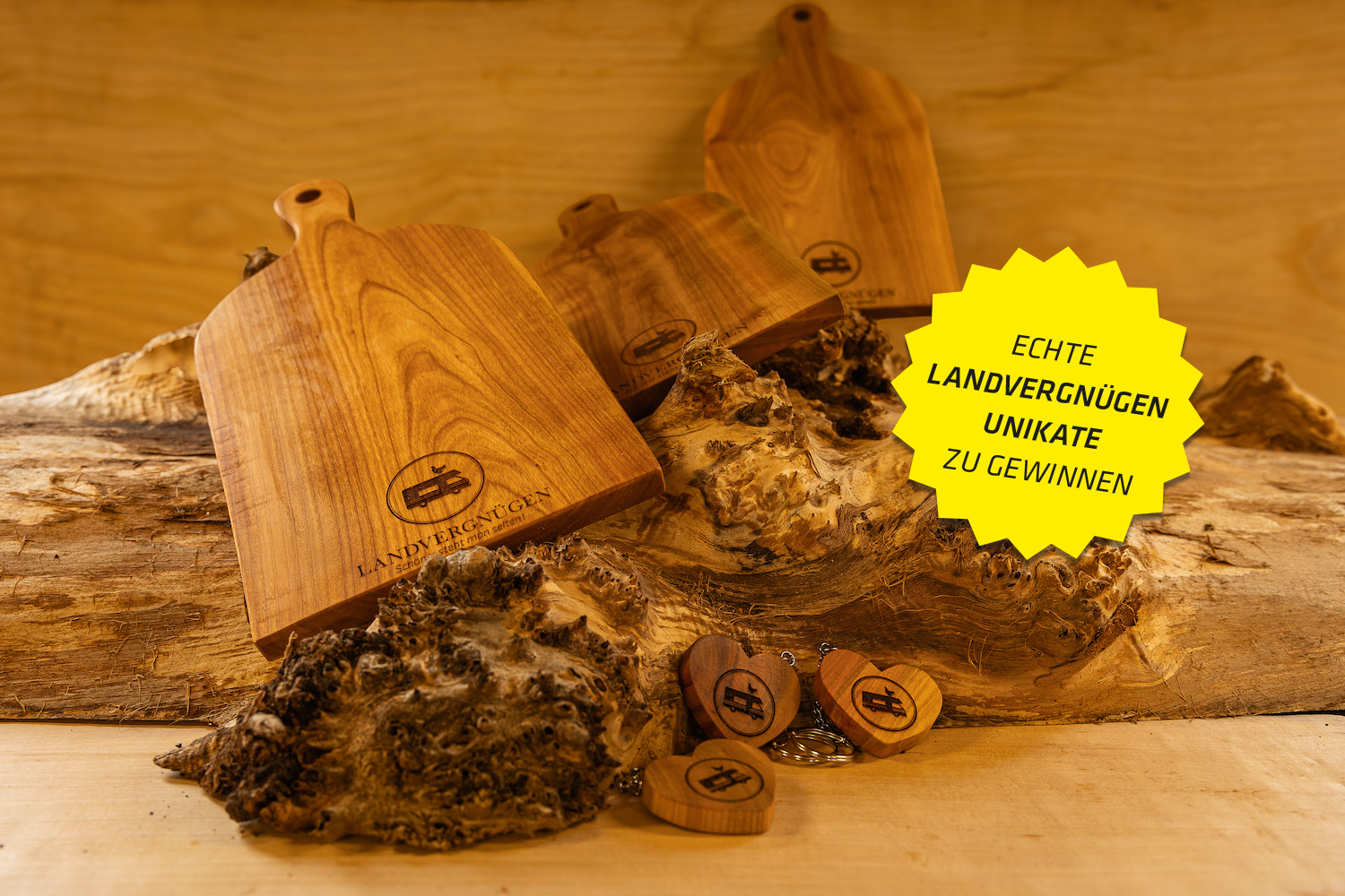 Schlüsselanhänger und Brotzeitbrettl vom Fürst'ner Hof zu gewinnen