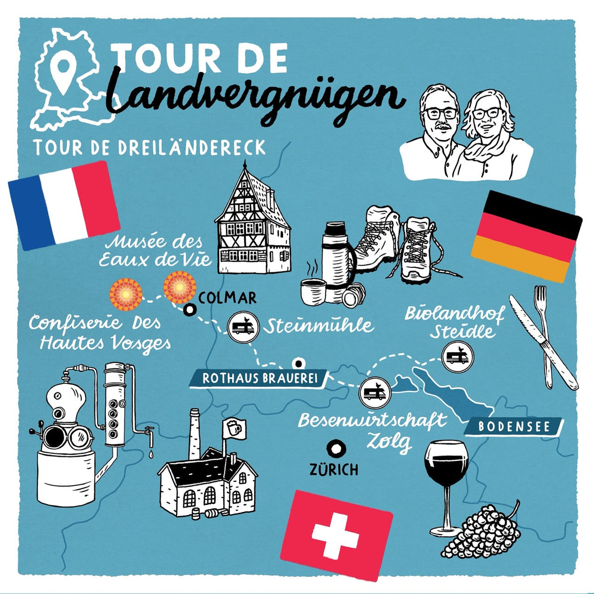 Tour de Landvergnügen: Von Colmar an den Bodensee