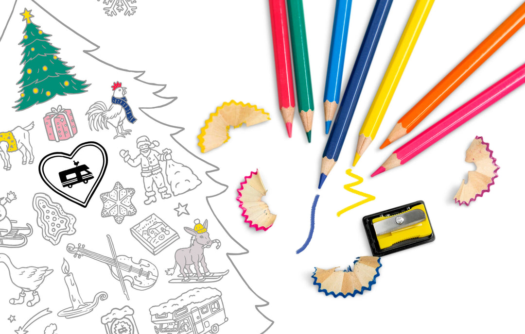 Weihnachtliches Ausmalbild im Landvergnügen-Design