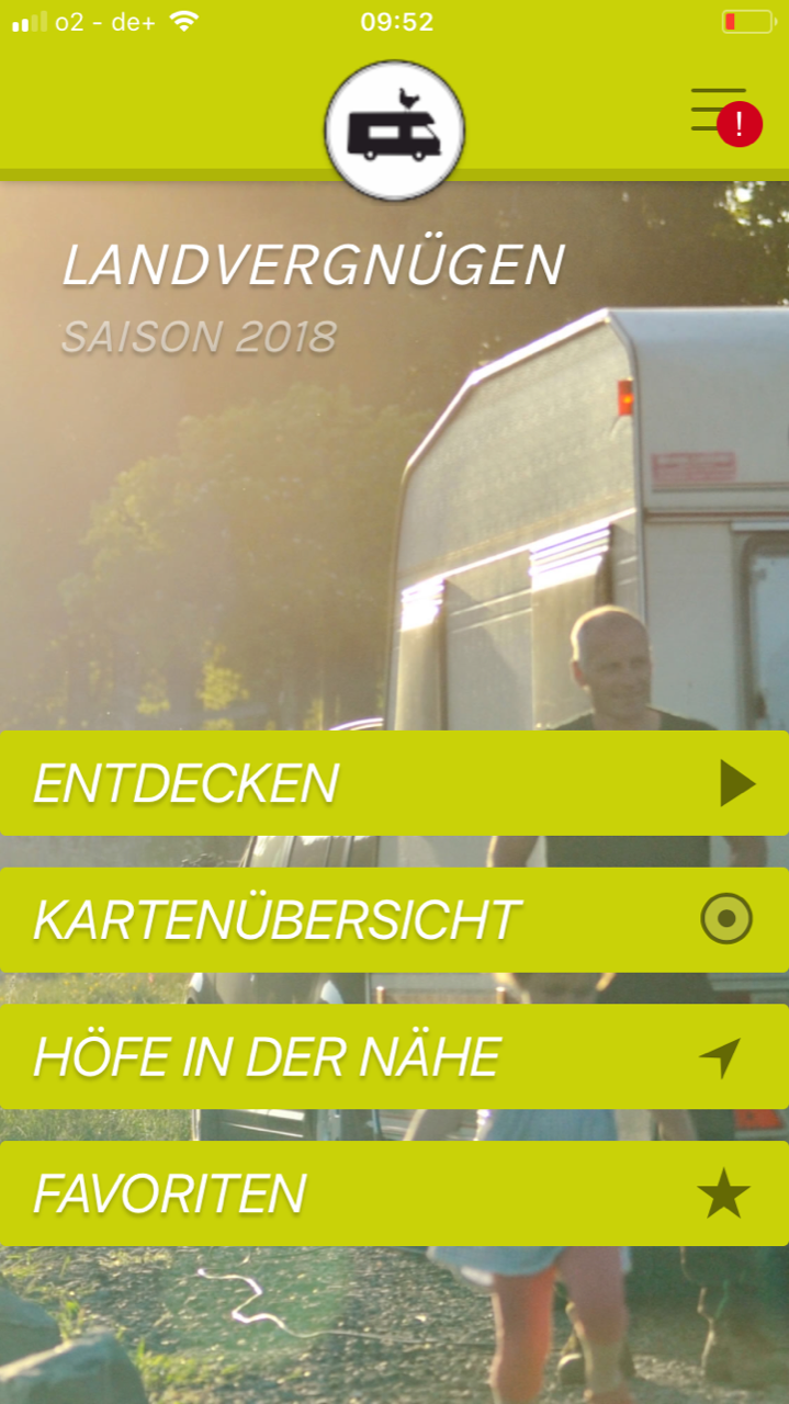 Lernen Sie drei wichtige Funktionen der Landvergnügen App kennen