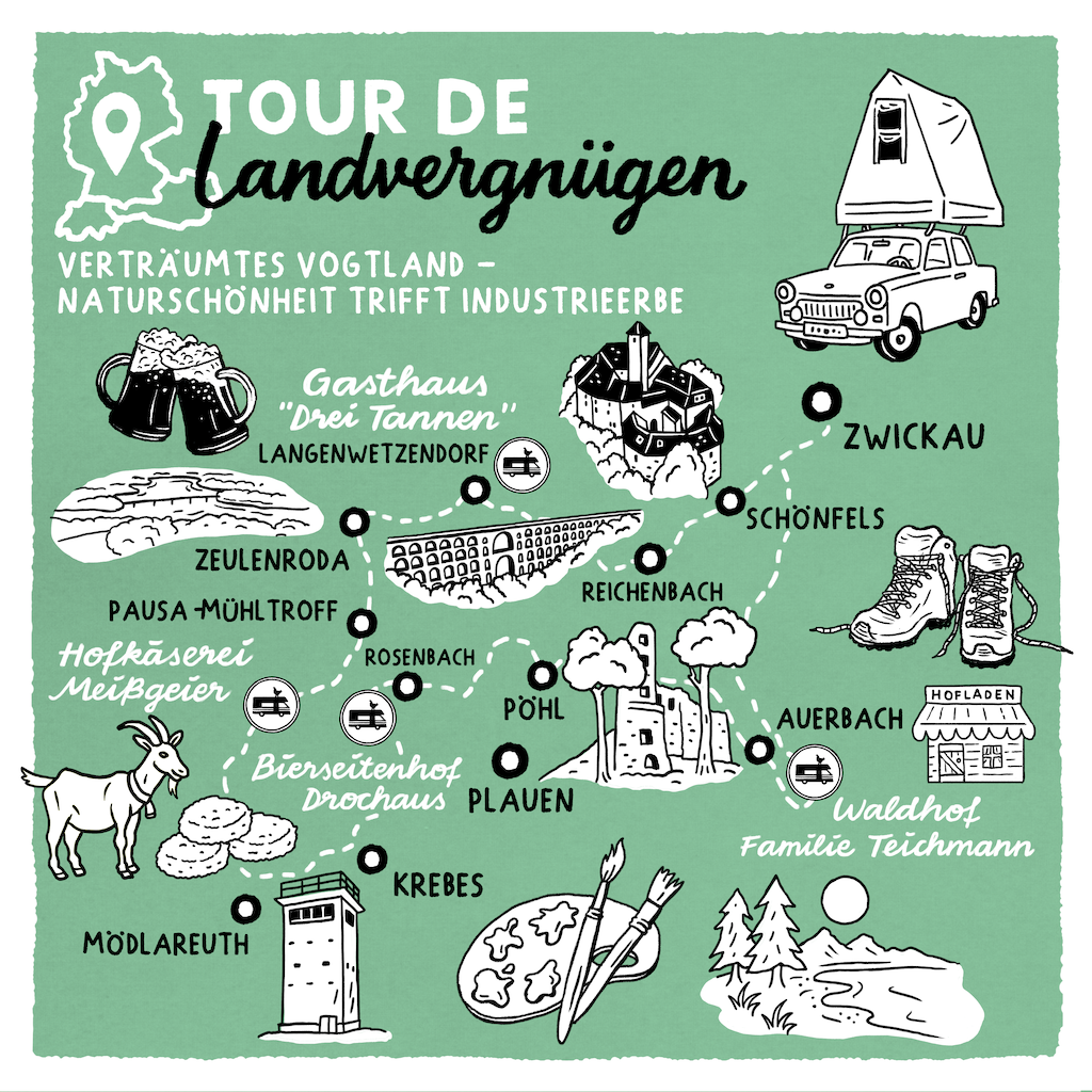 Tour de Landvergnügen: Verträumtes Vogtland – Naturschönheit trifft Industrieerbe
