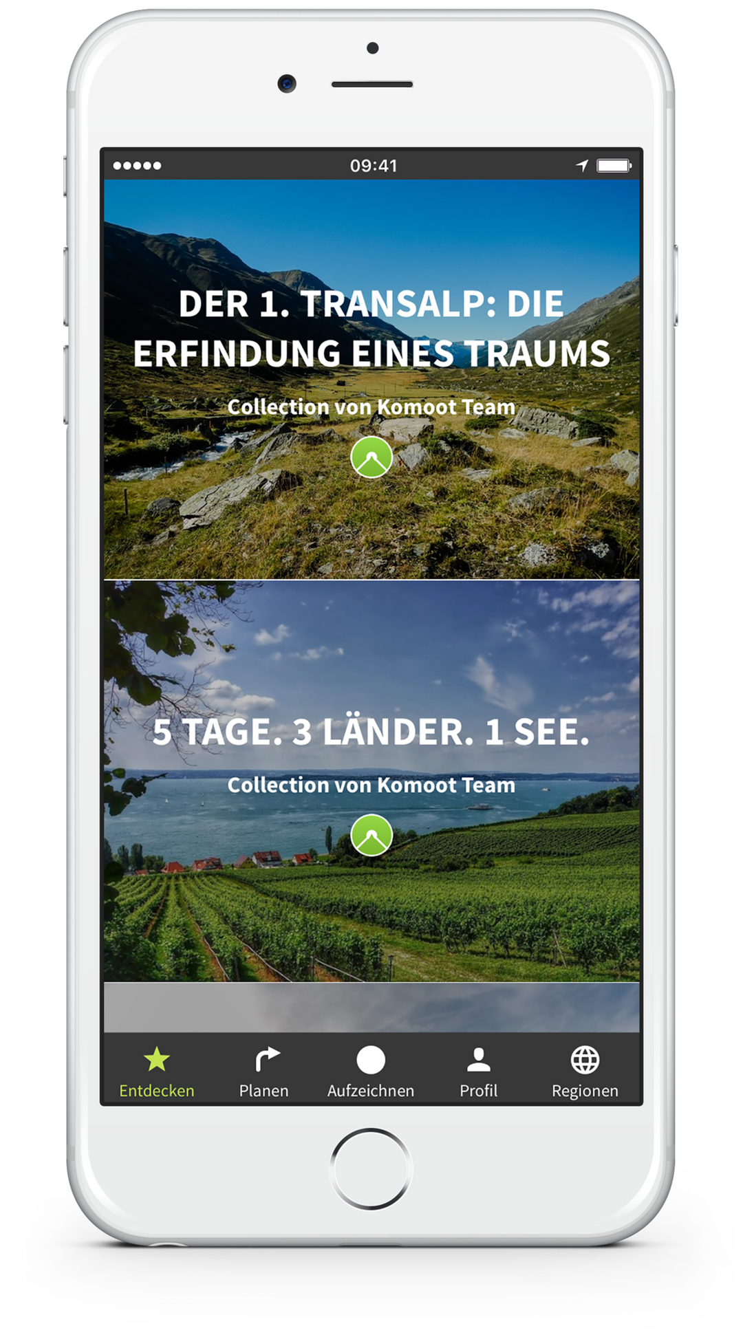 Die App Komoot als treuer Reisebegleiter