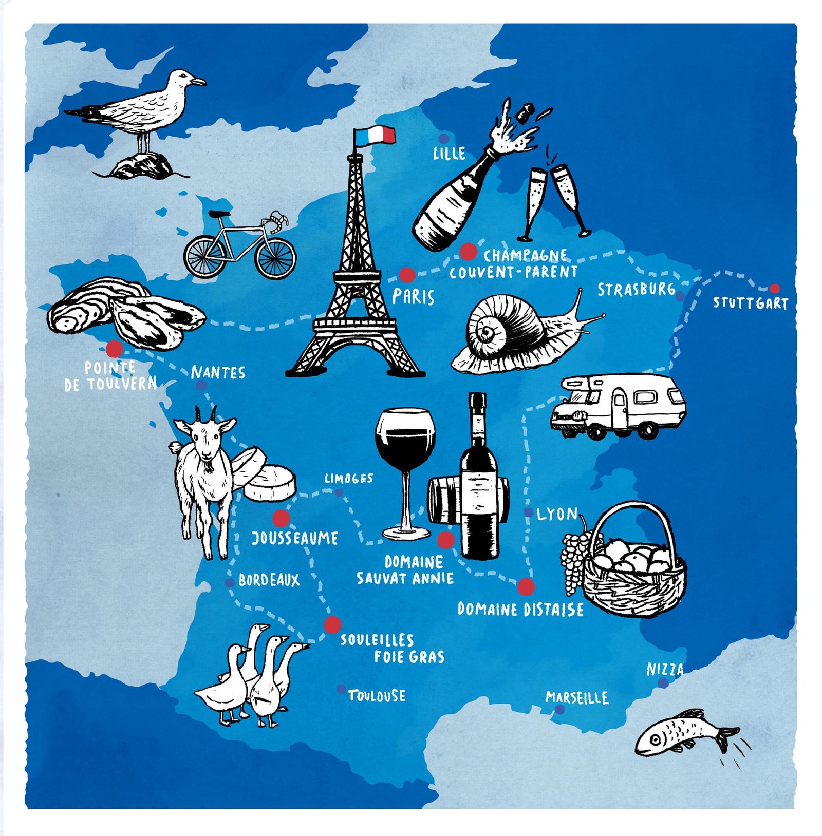 Unser Tipp für den Sommerurlaub. Mit dem Reisemobil  und France Passion die eigene Tour den France gestalten. Das Buch gitb es unter www.landvergnuegen.com