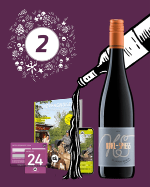 Weihnachtsaktion #2: Landvergnügen 2024 <nobr>+ Rotwein St Laurent </nobr>
