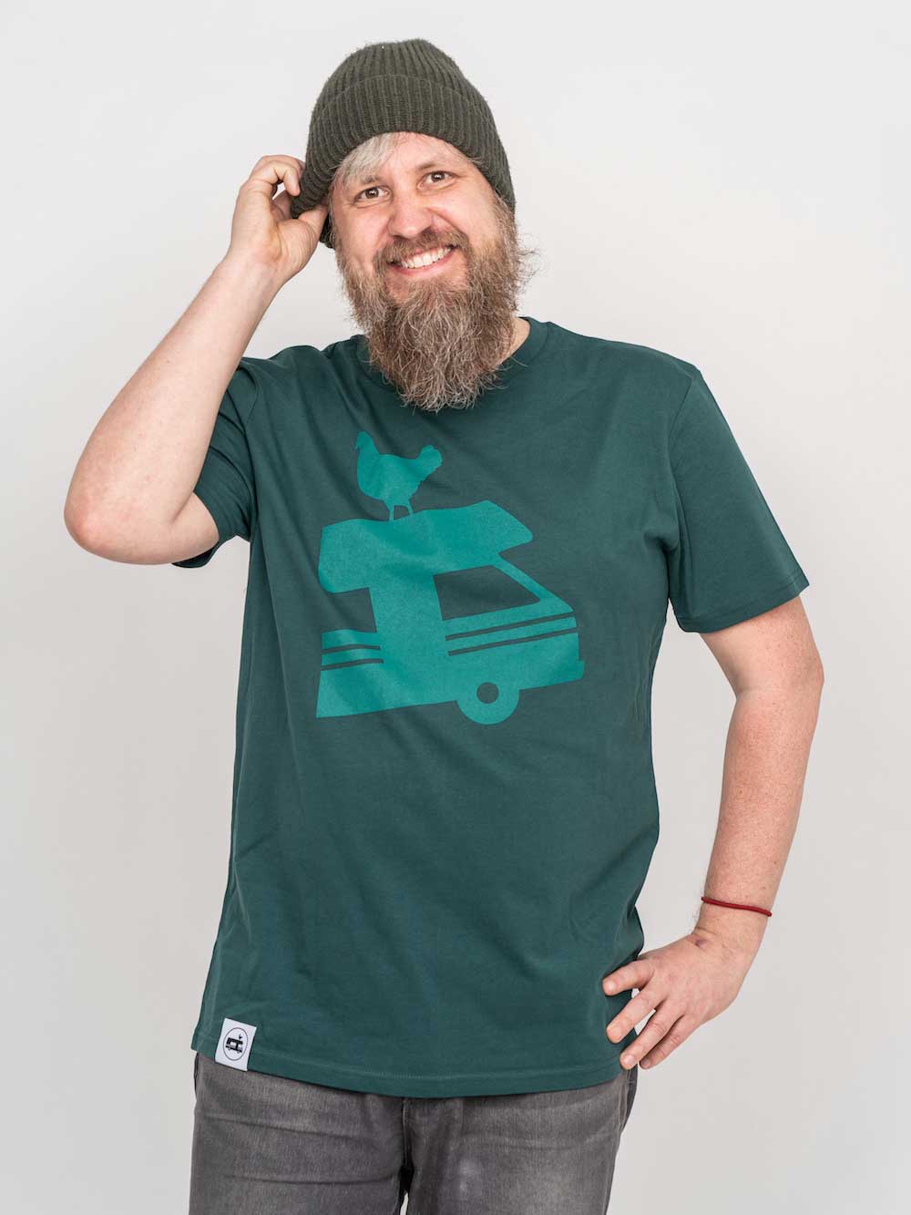 Landvergnügen Landvergnügen Logo T-Shirt – Waldgrün