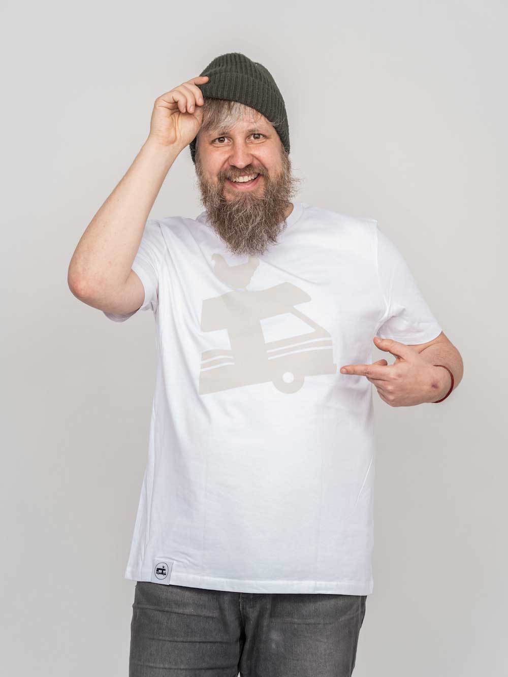 Landvergnügen Landvergnügen Logo T-Shirt – Weiß