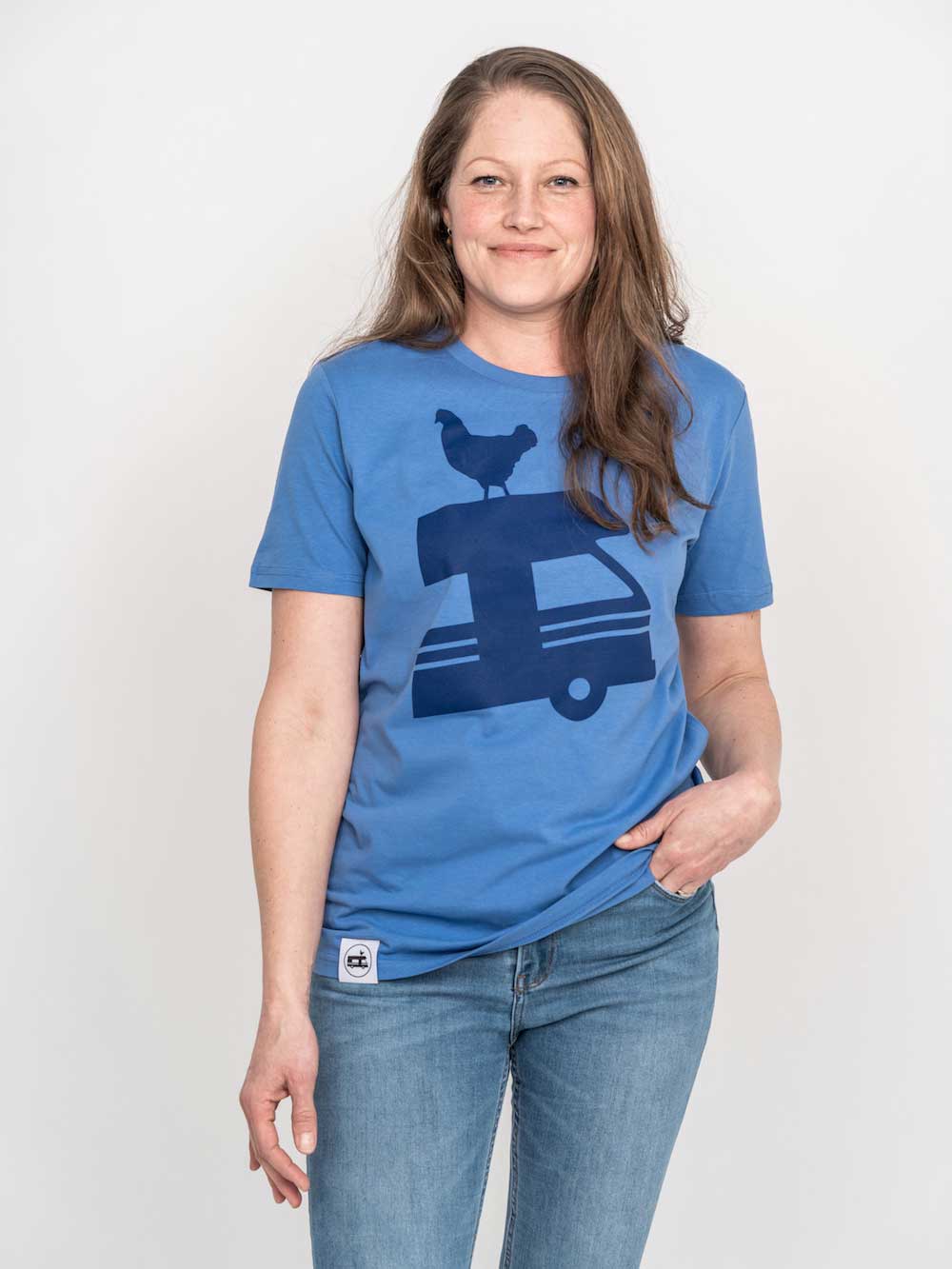 Landvergnügen Landvergnügen Logo T-Shirt – Himmelblau