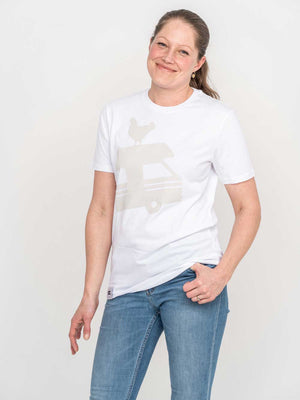 Landvergnügen Landvergnügen Logo T-Shirt – Weiß