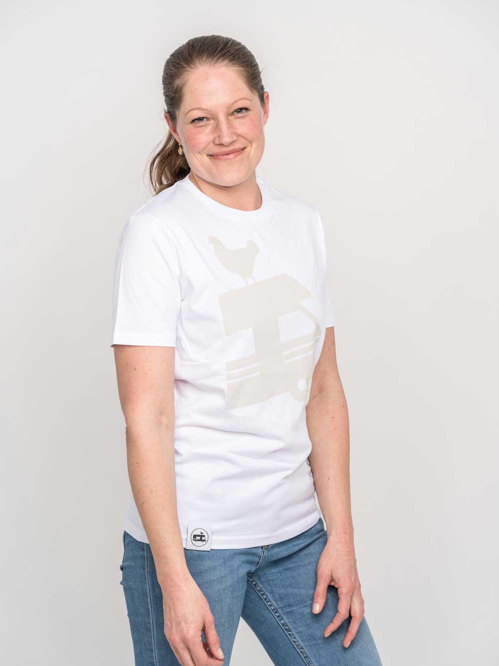Landvergnügen Landvergnügen Logo T-Shirt – Weiß