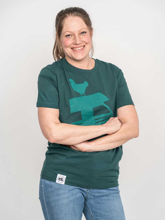 Landvergnügen Landvergnügen Logo T-Shirt – Waldgrün