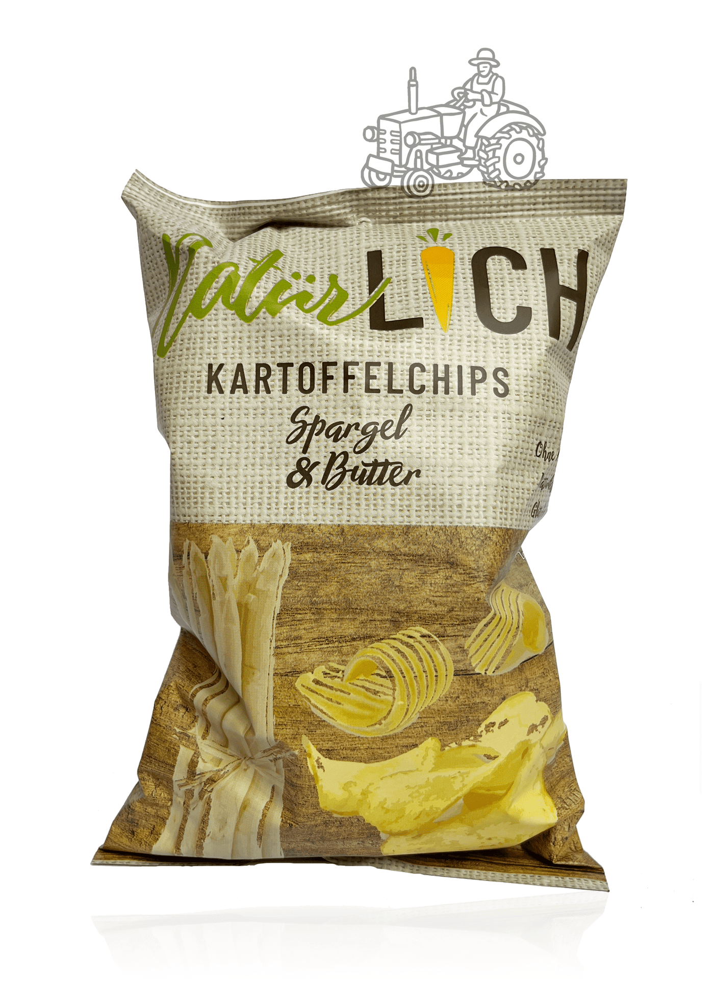 Kartoffelchips Spargel-Butter