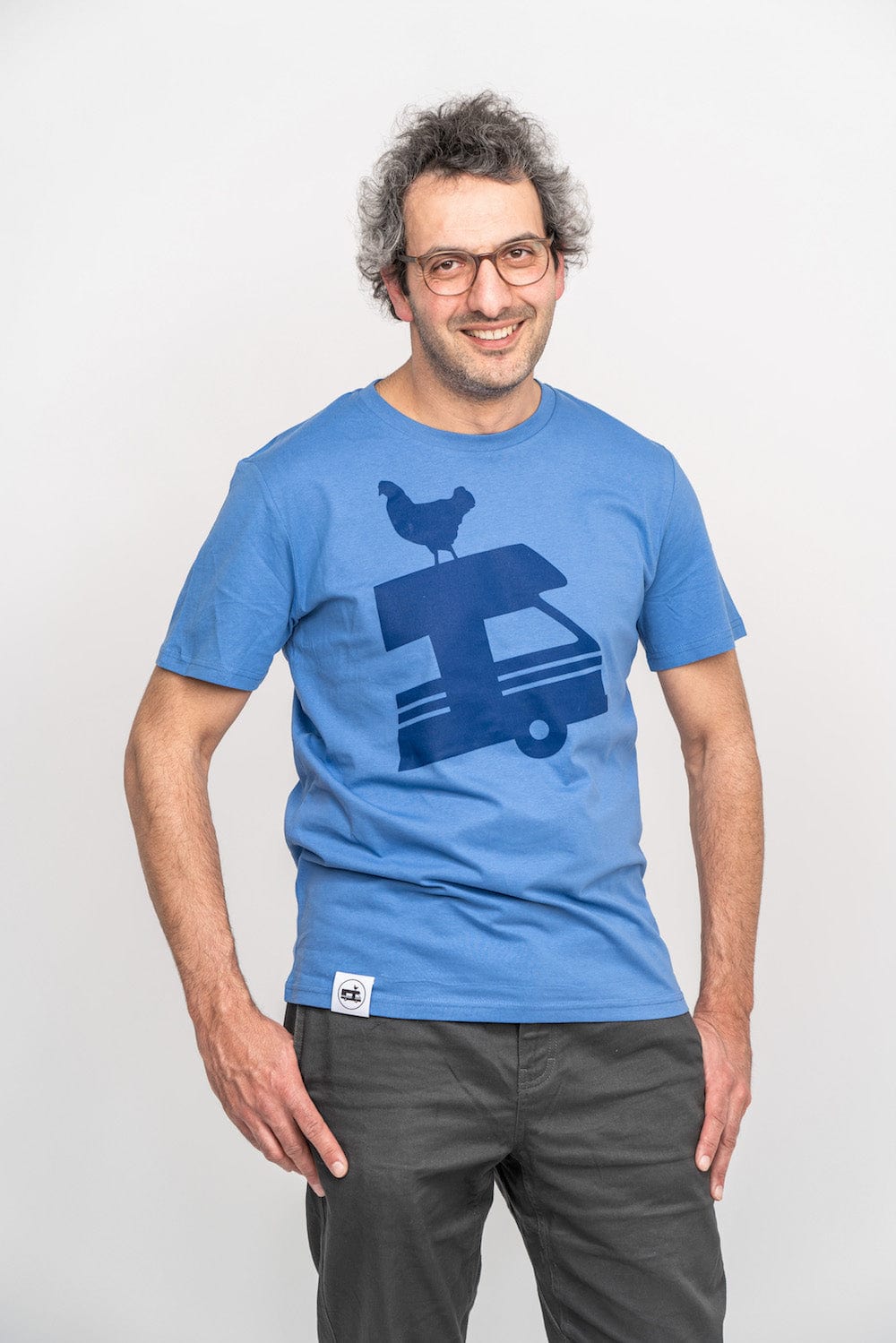 Herren T-Shirt Himmelblau