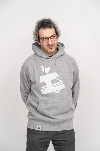 Herren Hoodie Hellgrau