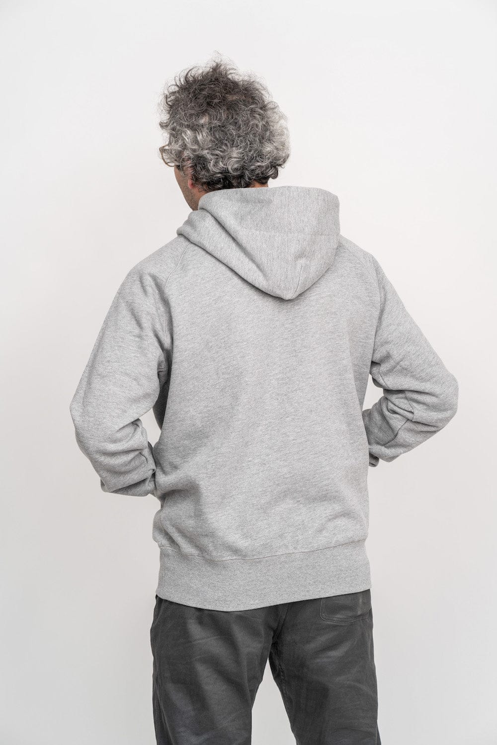 Herren Hoodie Hellgrau